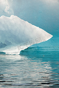 冰山背景摄影照片_冰山