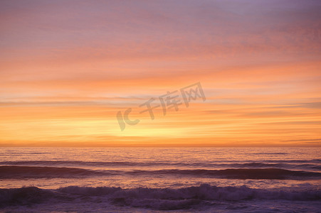 美国加利福尼亚州圣地亚哥海上落日