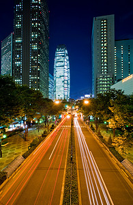 东京视频摄影照片_城市交通的时间推移观