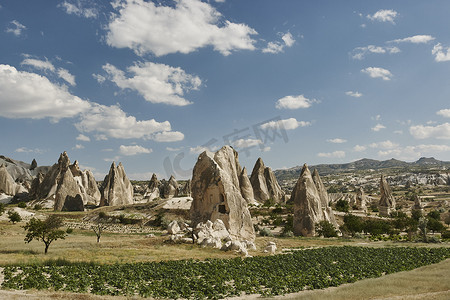 岩层住宅景观卡帕多西亚土耳其安纳托利亚