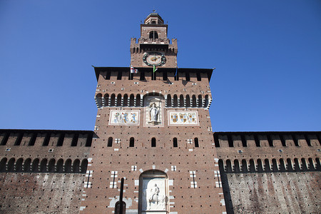 钟楼斯福尔泽斯科城堡米兰意大利