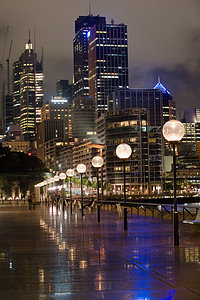 悉尼夜空中的天际线