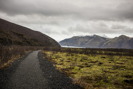 通往山区的道路斯卡夫塔费尔国家公园冰岛