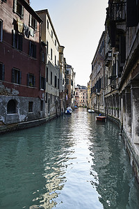 运河和建筑外观威尼斯意大利