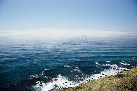 美国加利福尼亚州大苏尔海岸线和海景