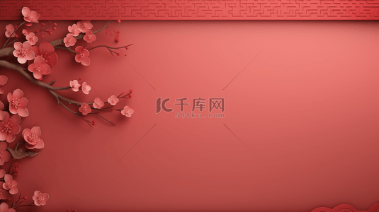 红色中国风春节喜庆简约纹理背景3