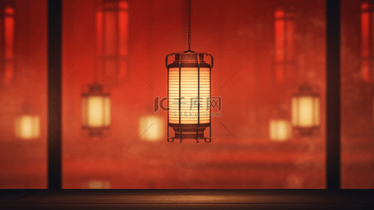 中国风古典新年灯笼背景5