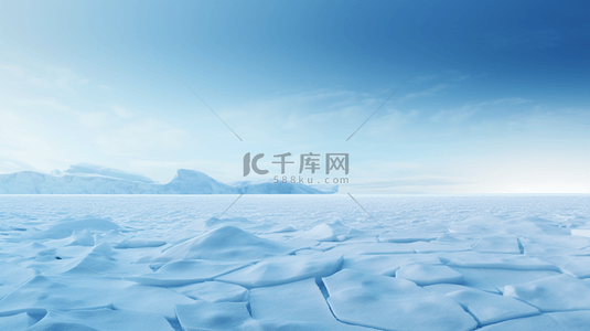 冰雪迪士尼背景图片_简约冬季冰雪冰原边界天际背景16
