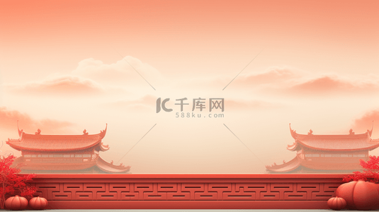 红色祥云纹理背景背景图片_红色中国风春节喜庆简约纹理背景8