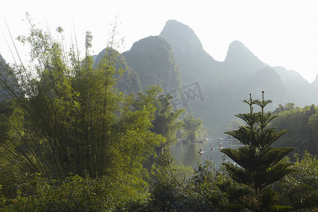 中国阳朔的和平景象