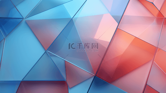 彩色现代感立体几何创意背景16