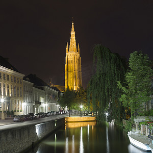 比利时布鲁日运河圣母教堂