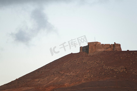 军事摄影照片_西班牙特内里费岛加那利群岛兰萨罗特特圭塞要塞