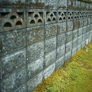 日本福岛神社墙