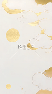 金色箔金创意中秋节抽象中秋节背景22