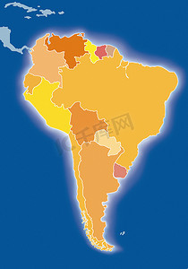 南美地图