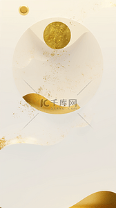 金色箔金创意中秋节抽象中秋节背景15