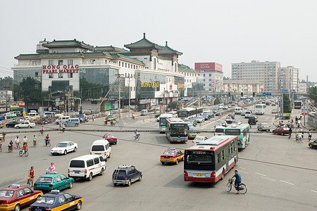 拥堵的北京路