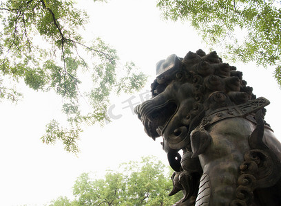 北京雍和宫狮子像中国