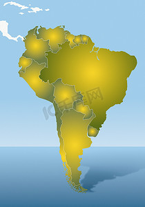uk地图摄影照片_南美洲地图