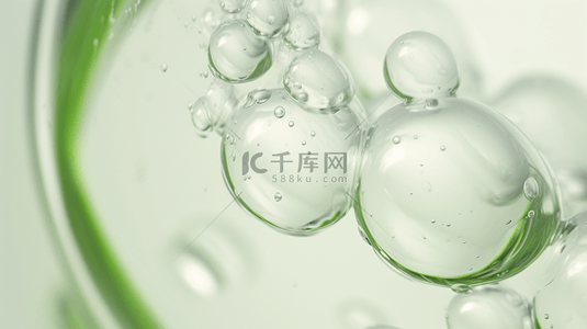 纹理气泡背景背景图片_浅绿色液体精华纹理质感背景21