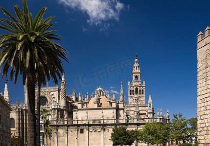 西班牙塞维利亚的哥特式大教堂