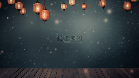 中国风传统古典喜庆吉祥灯笼背景20