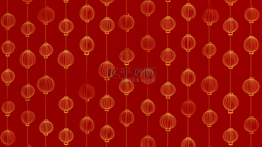 中式红底纹背景图片_红金新年灯笼花纹灯笼底纹