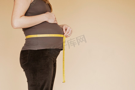 妊娠隆起带测量卷尺轮廓