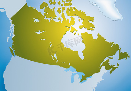 地图可视化组件摄影照片_加拿大地图