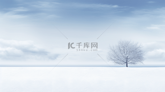 蓝色冰天雪地里唯美创意背景16