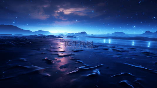 星辰民乐背景图片_蓝色星辰大海广阔壮观创意背景20