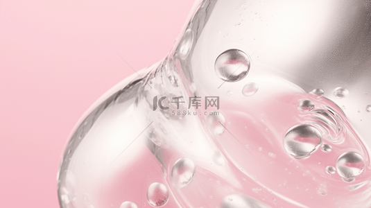 粉色现代感透明圆形创意泡泡背景17