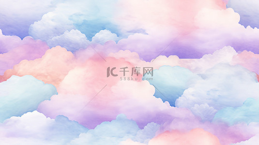 幻想彩色的云朵背景3