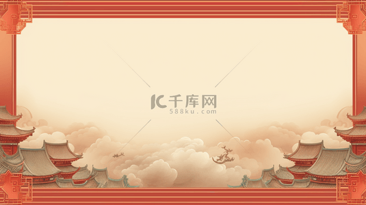 红色中国风喜庆吉祥创意背景4