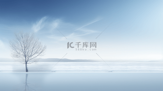 冰雪背景背景图片_蓝色现代感冰天雪地简约创意背景7