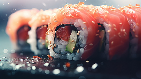 米美食背景图片_寿司日本料理美食背景16