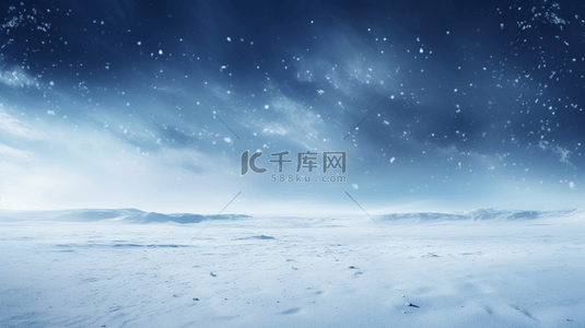 阴天背景图片_蓝色科技感冰天雪地创意背景17