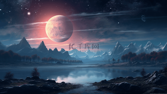 暗黑星空背景背景图片_科技感浩瀚星空创意背景29