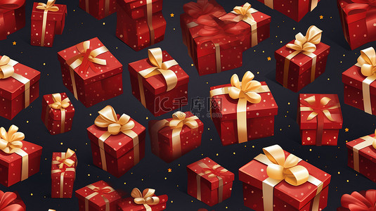 礼物盒礼盒背景图片_圣诞节礼物盒节日背景17