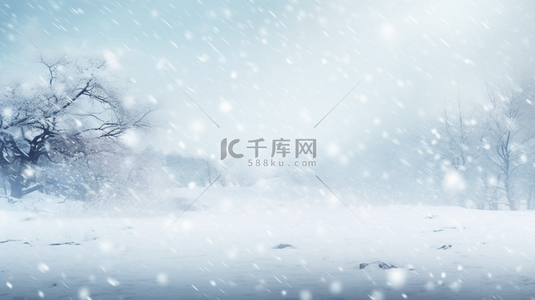 蓝色科技感冰天雪地创意背景5