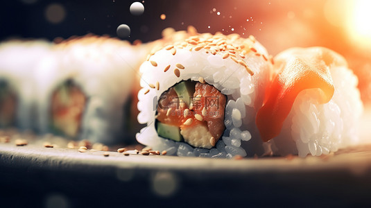 寿司日本料理美食背景19