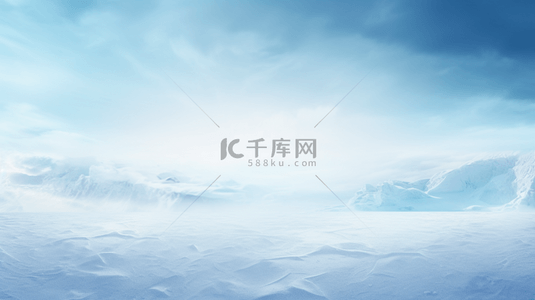 冰雪王国背景图片_蓝色科技感冰天雪地创意背景31