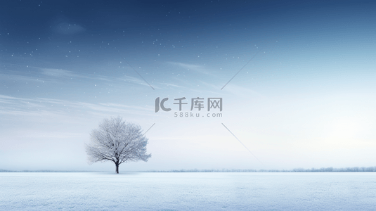 蓝色现代感冰天雪地简约创意背景3