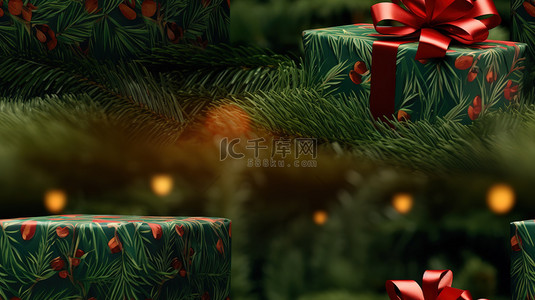 红色礼物盒背景背景图片_圣诞节礼物盒节日背景15