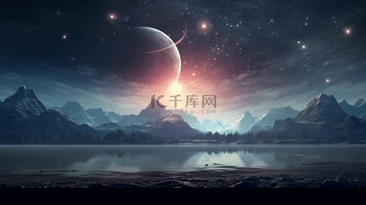 科技感浩瀚星空创意背景4