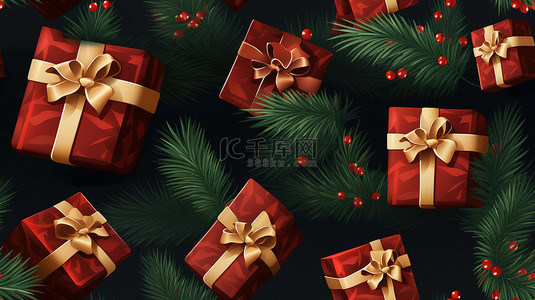 礼物盒礼盒背景图片_圣诞节礼物盒节日背景10