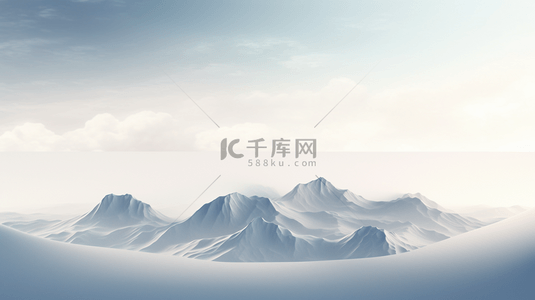 三座高山背景图片_现代感连绵群山创意背景1