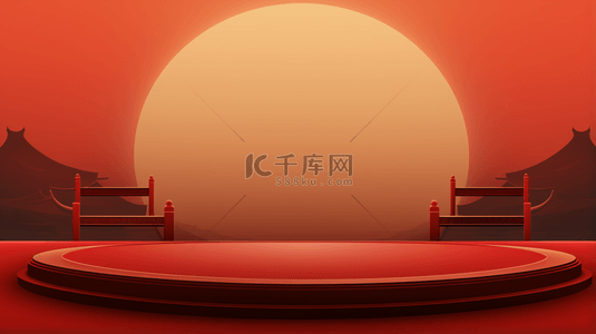古典传统风背景图片_红色中国风喜庆吉祥创意背景10