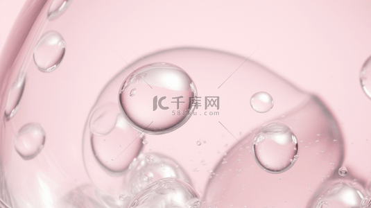 圆形创意背景背景图片_粉色现代感透明圆形创意泡泡背景6
